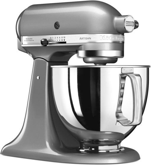 KitchenAid Robot Patissier I Artisan I Robot cuisine multifonctions à tête inclinable I Avec 4 accessoires I Bol de 4,8L | Crème - Image 14