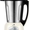 Senya SYCP-HB008R Cook & Ice V3 Red Stainless Steel Heated Blender, Soup Blender/Milled Soup, Steaming, Crushed Ice Smoothies, 1, 5L, 1400W, SYCP-HB008R