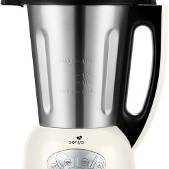 Senya SYCP-HB008R Cook & Ice V3 Red Stainless Steel Heated Blender, Soup Blender/Milled Soup, Steaming, Crushed Ice Smoothies, 1, 5L, 1400W, SYCP-HB008R