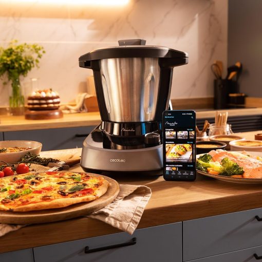 Cecotec Robot de Cuisine Mambo Black. 23 Fonctions, 10 Niveaux de Température, 1700W, 2,5 kg de Pate, Cruche de 3,3L, 10 Vitesses, Minuterie, Température Réglable de 37 °C à 120 °C - Image 21