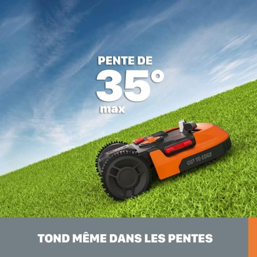 WORX LANDROID Vision WR206E.1, Robot Tondeuse sans Fil périphérique 600 m2 Surf.Max 700 m2, Installation en 30 Min, Caméra 4K + IA Adaptative, évite Tous Les Obstacles, Coupe des Bordures, Multizone - Image 24