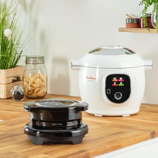 Moulinex, Cookeo Multicuiseur intelligent 6L, 150 recettes intégrées, Cuisson sans surveillance, Ecran intuitif, Guide de cuisson, Application MyMoulinex, 1600W, Blanc, 15 ans réparabilité - Image 21