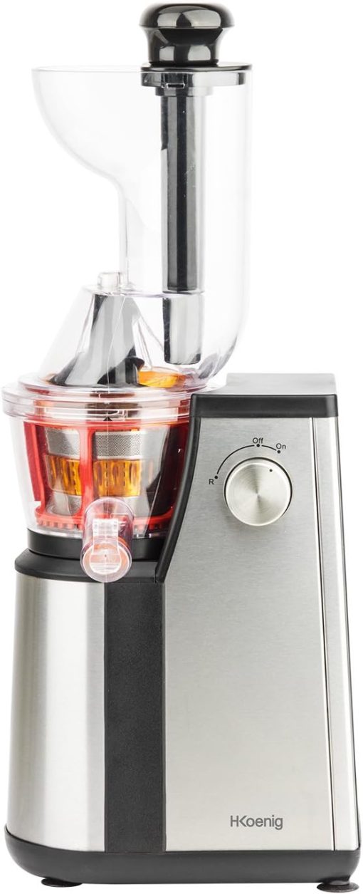 H.Koenig GSX12 Vertical Juice Extractor Stainless Steel Black, Fruit and Vegetable Juice, BPA Free, 82 mm Wide Mouth, Soft Pressure, 1 Litre, 400 W - Image 28