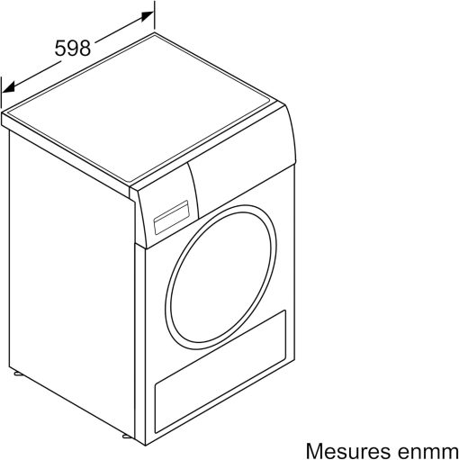 Bosch Electroménager Sèche-linge pompe à chaleur WTH83V13FR - Série 4-8 kg - 112 L - Design AntiVibration - Blanc, Blanche - Image 6