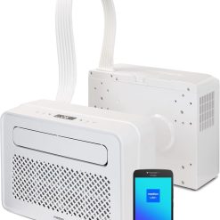 MEDION Smart Climatiseur Split P502 (5000 BTU, 3-en-1, Refroidir, Déshumidification, Ventilation, pour caravane, camping-car, kit de joint de fenêtre, mode sommeil, contr?le Wifi, écran, MD 37735)
