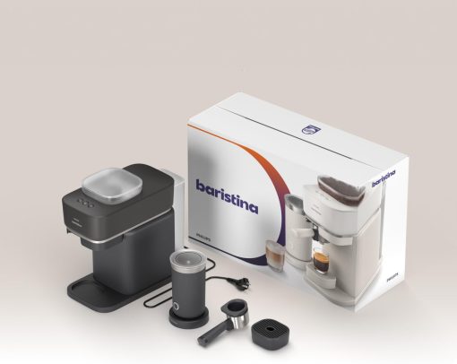 Philips Baristina Machine à expresso - Un véritable expresso, en toute simplicité - Compacte - 16 bars de pression - Broyeur intégré - Machine blanche avec porte-filtre blanc (BAR300/00) - Image 32
