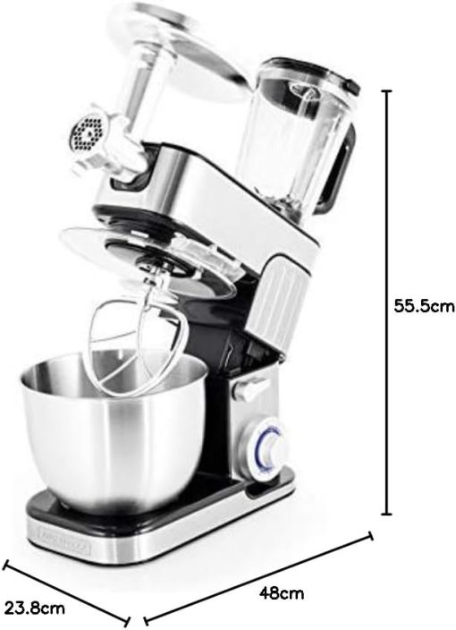 Antara Pro KitchenCook Stainless Steel Mixer with Mincer 5.5 L Grey - Image 7