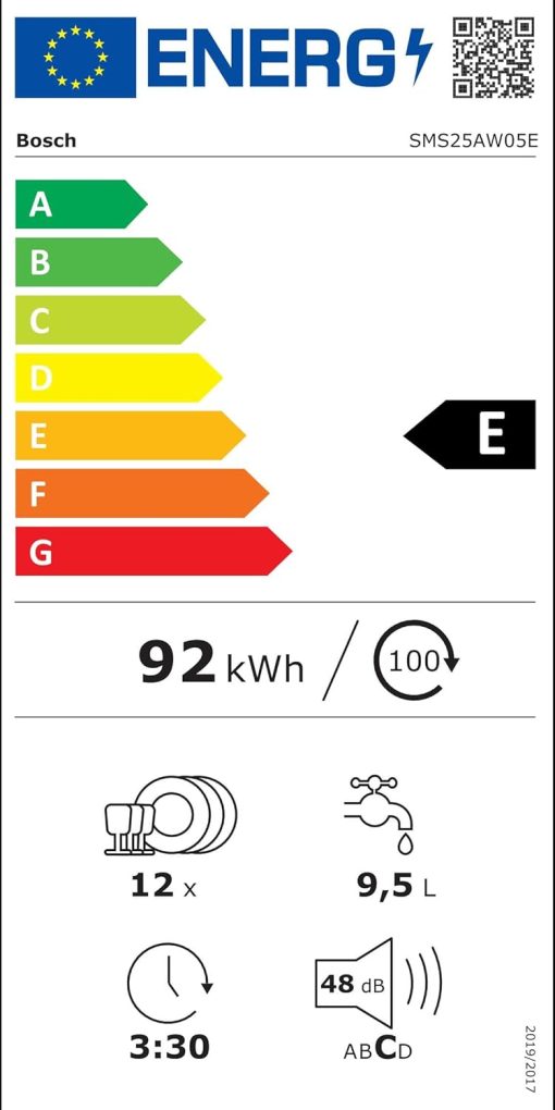 Lave-vaisselle BOSCH SMS25AW05E Blanc (60 cm) - Image 11