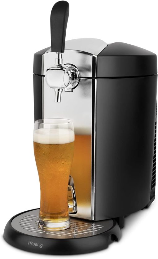 H.Koenig Tireuse à Bière compatible tous F?ts Universels Pressurisés de 5L Inox BW1778, Machine, Pompe, Pression domestique, Professionnelle, Universelle, Refroidissement intégré 4°C - Image 21