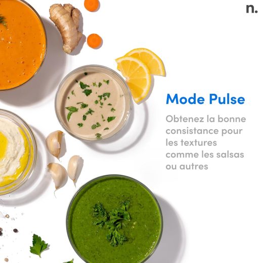 Nutribullet Pro 1200, Blender électrique, Broyeur, Smoothie Blender, Blender multifonctions, puissance 1200w, verres 700ml et 900ml, noir, NB120MB - Image 4