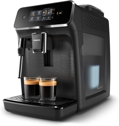 Philips Série 2200 Machine Expresso Automatique - 2 Boissons, Mousseur à Lait Classique, écran Tactile, Broyeur Céramique, Aroma Seal, Noir Mat (EP2220/10) - Image 4
