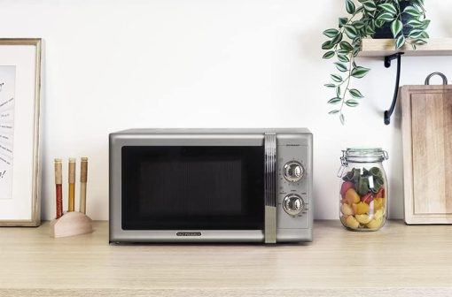 SCHNEIDER - SMW25VMS - Microwave - Grill - 25 liters - 900 watts - Vintage - Timer - Silver - Image 2