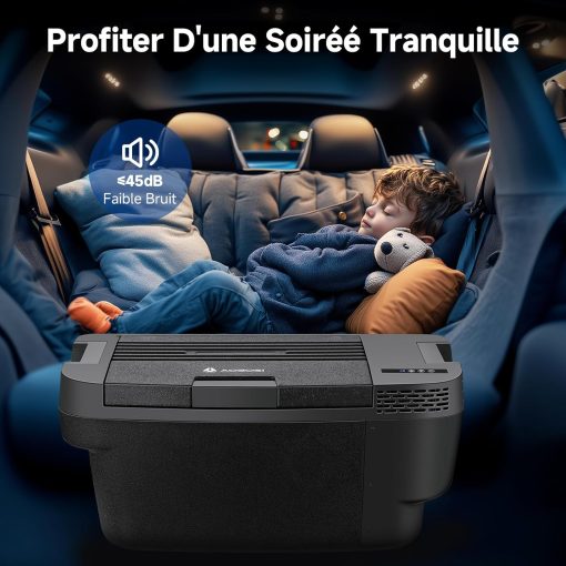 AAOBOSI 46 L Glaciere a Compression, Glaciere Electrique Double Zone, 12 V/24 V et 100-240 V Frigo Camping, -20 ℃ à 20 ℃, pour Voiture, Camion, Bateau, Camping-Car - Image 35