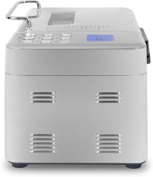 H.Koenig BAKE440 Bread Machine, 15 Programmes, 3 Bread Sizes, Up to 1 kg of Bread, Start Preselection/Keep Warm Function, Cereal Dispenser, Removable Container, Non-Stick Coating, LCD Display, 600 W - Image 3