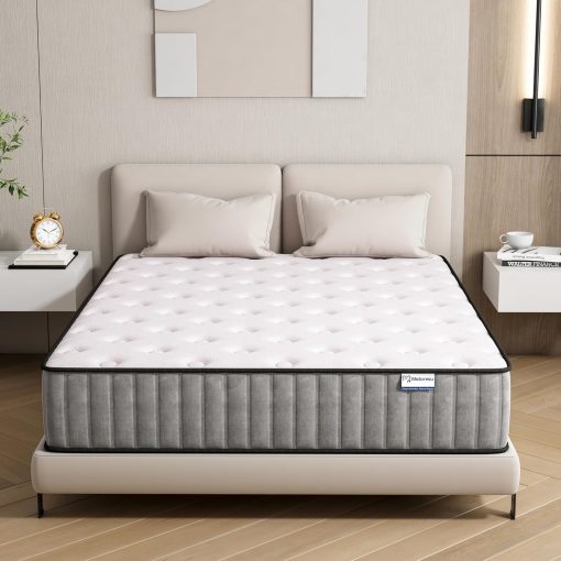 Matoresu Double Mattress 160 x 190 cm Memory Foam Height 25 cm Medium Rigid H3 Ergonomic 7 Zone Cold Foam Comfortable Breathable Fabric Cover - Image 15