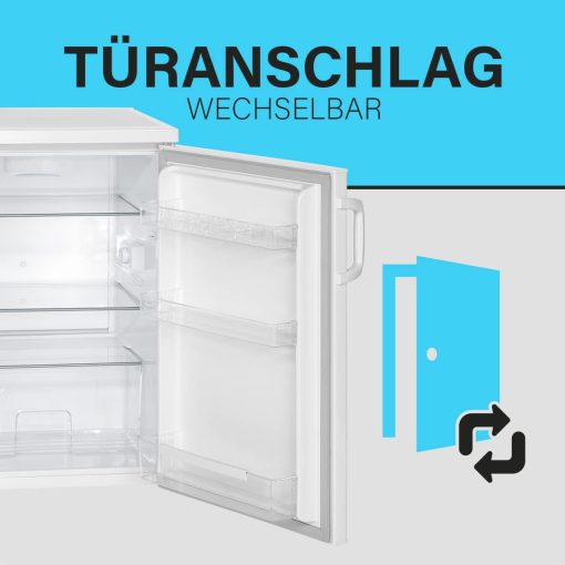 Bomann Réfrigérateur 133L blanc VS2195-1-blanc, Capacité nette : 133 litres, éclairage intérieur à DEL, Contr?le de la température en continu, 3 clayettes en verre - Image 15