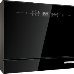 Bosch SKS6ITB00E, Série 6, Lave-vaisselle compact 55cm, Pose-libre, Noir
