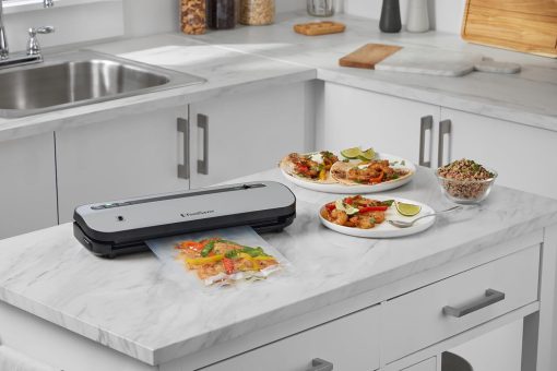 FoodSaver FFS005X Vacuum Sealer with Storage Compartment for Roll and Cutter, Pulse Function for Fragile Food, Includes Matching Accessories and Vacuum Bags - Image 2