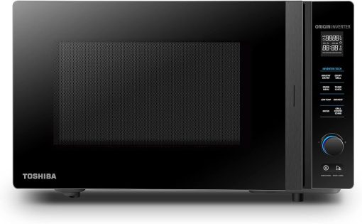 Toshiba Micro-Ondes 3-en-1 23L MW2-AG23PF(BK), Micro-ondes sur Pied avec Fonction Grill & Combi, Grill 900W/1000W, Fonction ECO, Plateau Tournant avec Mémoire de Position, Noir - Image 3