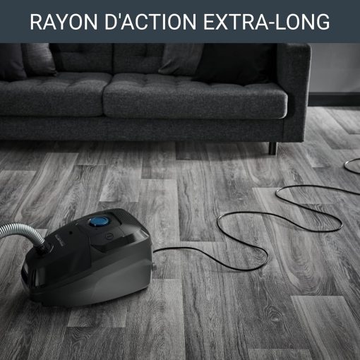 Rowenta Green Force Max Silence Vacuum Cleaner with Bag, 900 W Max, High Filtration, Quiet, Eco-Responsible, Made in France, Black/Aluminium RO6136EA - Image 16
