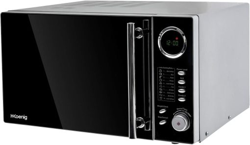 H.Koenig Micro-Ondes Four Grill 2 en 1 VIO9, 25L, Plateau tournant 27cm, 10 modes de cuisson jusqu’à 1000W, Décongélation, Cuisson combinée, écran LCD [Classe énergétique A+] - Image 5
