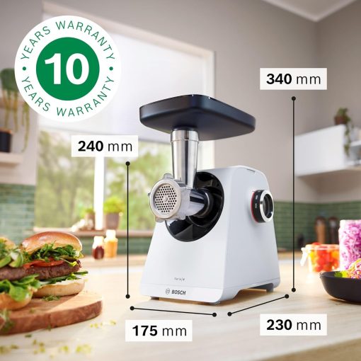 Bosch ProPower MFW67440 Hachoir à viande polyvalent – Jusqu'à 3,5 kilos de viande par minute – Puissance de 700 W, Noir - Image 4