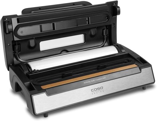 Caso FastVac 500, Professional Commercial Vacuum Sealer, Stainless Steel, Double Piston Pump, 15 Litres/Minute, Includes 2 Free Foil Rolls - Image 9