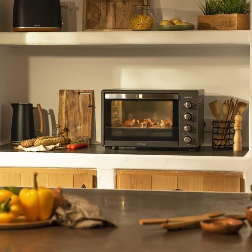 Cecotec Bake&Toast 4600 White Gyro Table Convection Oven 46 Liter, 2000 W, Interior Light, 12 Functions, Temperature up to 230o, Double Glazed Door, Includes Spit - Image 4