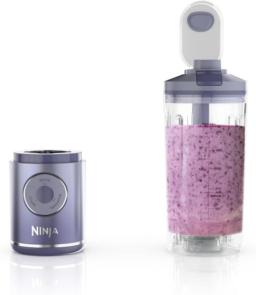 Ninja Blast Max, Portable Blender + Twist & Go, Personal Smoothie, Blend, Ice Crush, 3 Programs, Cordless, 22 oz removable Vessel, Dishwasher Safe, Leakproof, Navy, BC251NV - Image 3