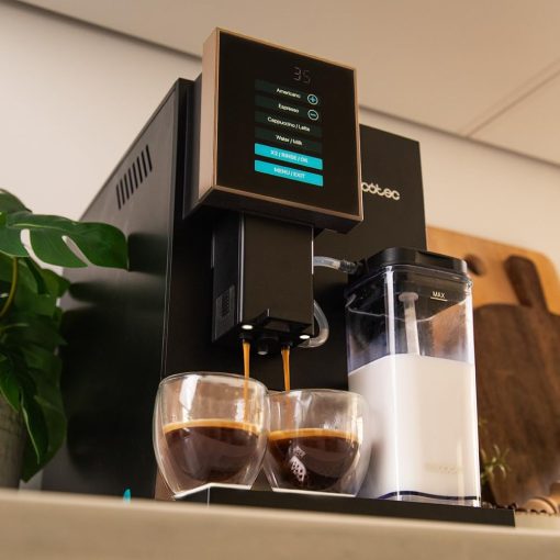 Cecotec Machine à Café Superautomatique Cremmaet Compactccino Black Rose, 19 bars, Réservoir à lait, Système Thermoblock, 5 niveaux de mouture, Réservoir à café 150g - Image 17