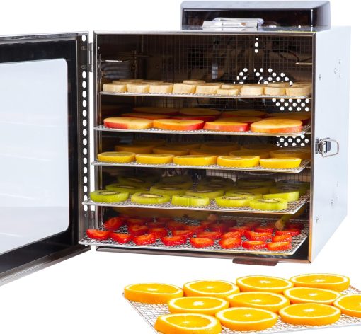 Vita5 Nobel Pro6 Food Dehydrator with 6 Stainless Steel Trays - Dehydrator with 24-Hour Timer and Temperature 35-75°C - Dehydrator for Meat, Fruit, Mushrooms - 650W Food Dehydrator - Image 2