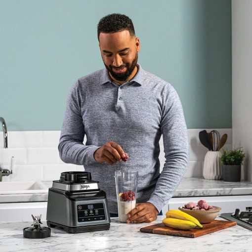 Ninja Robot de cuisine avec 4 programmes automatiques ; hacher, réduire en purée, trancher, mélanger, et 3 vitesses manuelles, bol de 2,1L, 850W, lave-vaisselle, noir BN650EU - Image 20