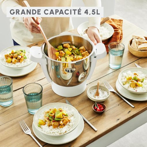 MOULINEX COMPANION XL Multifunctional Robot Cooker Bowl 4.5L 12 Programs Auto Soups Gazpacho Kitchen Robot Mixer Chopper Kneader 1550W HF80CB10 - Image 6