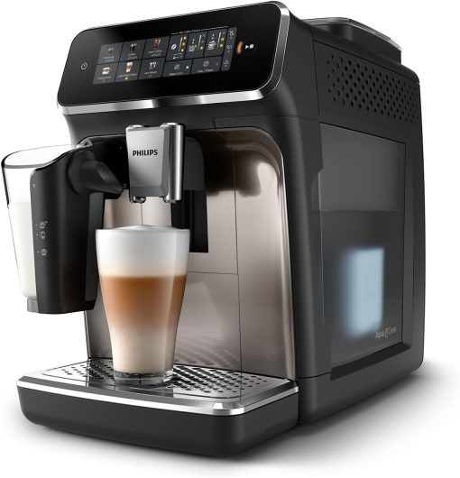 Philips Série 2200 Machine Expresso Automatique - 2 Boissons, Mousseur à Lait Classique, écran Tactile, Broyeur Céramique, Aroma Seal, Noir Mat (EP2220/10) - Image 24