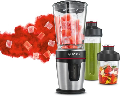 Bosch Electroménager - MMBV622M Blender sous vide VitaPower Série 8 – Grande préservation des vitamines – Gourde to go avec valve sous-vide – 1,5 L – 1000W - Argent/Noir - Image 16
