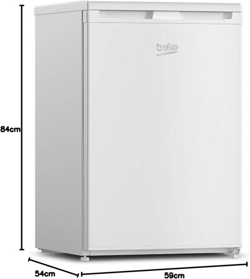 Beko TSE1284N Réfrigérateur table top - Volume total 114L : 101L (Réfrigération) + 13L (Congélation), Compartiment congélation 4 étoiles, MinFrost, Charnière de porte réversible, blanc - Image 5