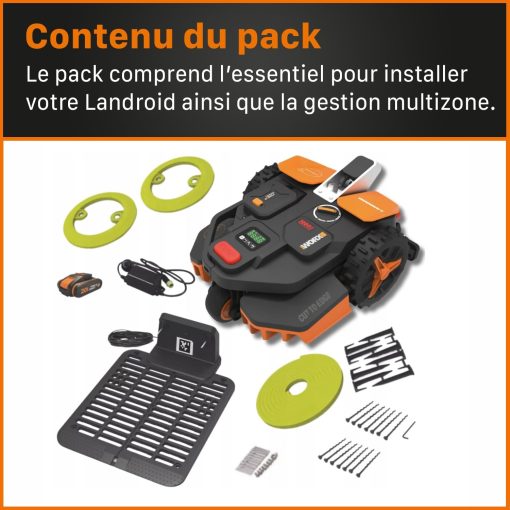 WORX LANDROID Vision WR206E.1, Robot Tondeuse sans Fil périphérique 600 m2 Surf.Max 700 m2, Installation en 30 Min, Caméra 4K + IA Adaptative, évite Tous Les Obstacles, Coupe des Bordures, Multizone - Image 19