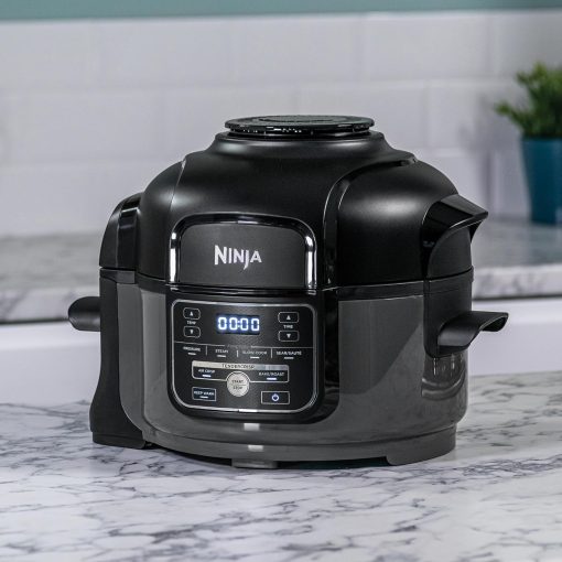 Ninja Foodi MINI 6-en-1 4.7L Multicuiseur, Autocuiseur Multifonction, Friteuse, 6 fonctions de cuisson dont Cuisson lente et Vapeur, 1460W, Gris/Noir OP100EU - Image 31