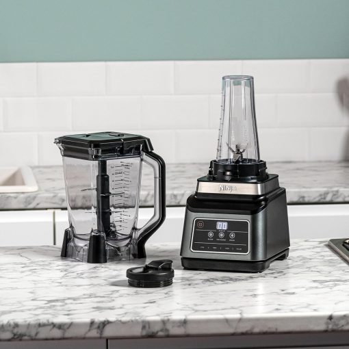 Ninja Robot de cuisine avec 4 programmes automatiques ; hacher, réduire en purée, trancher, mélanger, et 3 vitesses manuelles, bol de 2,1L, 850W, lave-vaisselle, noir BN650EU - Image 13