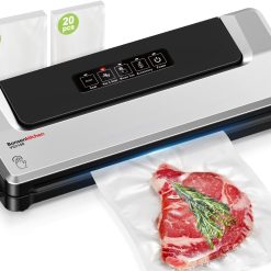 Bonsenkitchen Food Vacuum Sealer - Vacuum Sealer for Vacuum Cooking and Preserving Fresh Food, Including Vacuum Bags 40