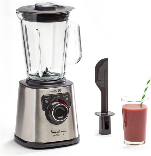 Moulinex Perfectmix Cook blender chauffant à haute vitesse, 10 programmes automatiques, 1400 W, YY5607FG, Noir et Transparent, Métal - Image 2