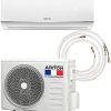Airton PACK prêt-à-poser : Pompe à chaleur/Climatiseur réversible R32-5270/5500W - 18000BTU + Liaison 4M Ready Clim (60m2 - A++) - Gaz pré-chargé.