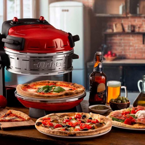Ariete Pizza Oven 918, Pizza 4 Minutes, 5 Cooking Levels, Refractory Plate for Heating, Wooden Blades Included, Maximum Temperature 400°C, 1200W, White - Image 49
