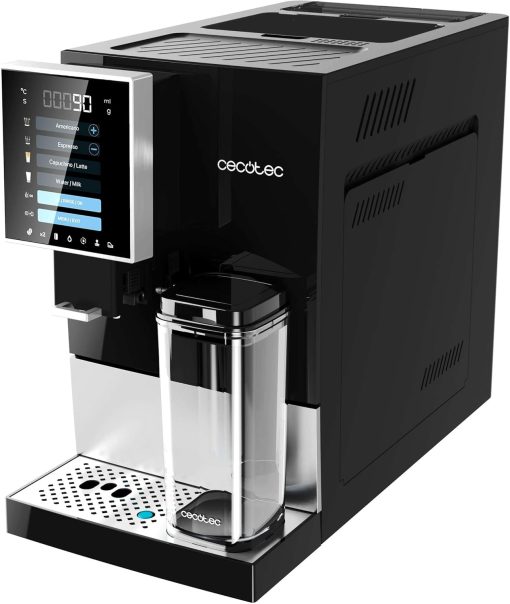 Cecotec Machine à Café Superautomatique Cremmaet Compactccino Black Rose, 19 bars, Réservoir à lait, Système Thermoblock, 5 niveaux de mouture, Réservoir à café 150g - Image 25
