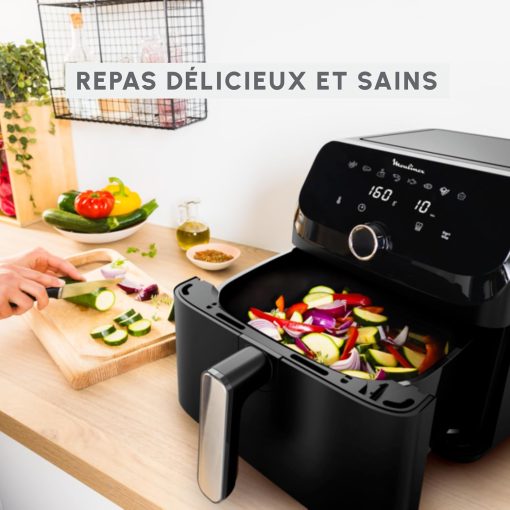 Moulinex Easy Fry air fryer, multicuiseur et four, 15 L, 9 programmes, friteuse sans huile, 3 niveaux de cuisson, compact, extra crisp, noir, AL556DF0 - Image 16