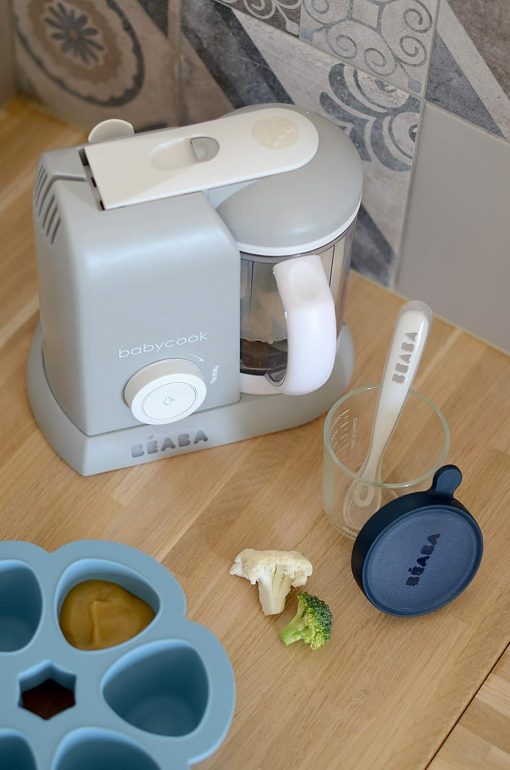 BéABA, Babycook Solo, Robot Bébé 4 en 1 Mixeur-Cuiseur, Cuisson Vapeur, Diversification alimentaire, Petits pots bébé maison, Noir - Image 48