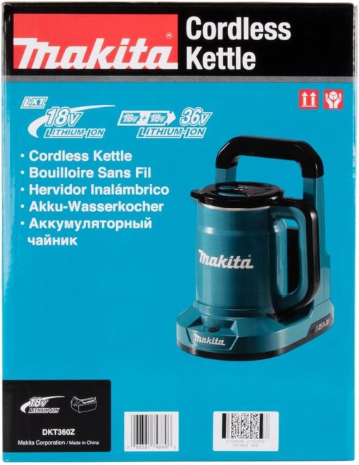 Kettle 36V (2x18V) 800ml (product only) - MAKITA DKT360Z - Image 17