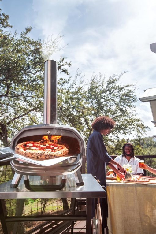 Ooni Karu 2 four à pizza multi-combustibles pour l'extérieur Four à pizza portable au bois et au gaz Pizzeria pour l'extérieur Four à pizza pour des pizzas authentiques cuites à la pierre - Image 8