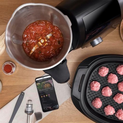 Cecotec Robot de Cuisine Mambo Black. 23 Fonctions, 10 Niveaux de Température, 1700W, 2,5 kg de Pate, Cruche de 3,3L, 10 Vitesses, Minuterie, Température Réglable de 37 °C à 120 °C - Image 87