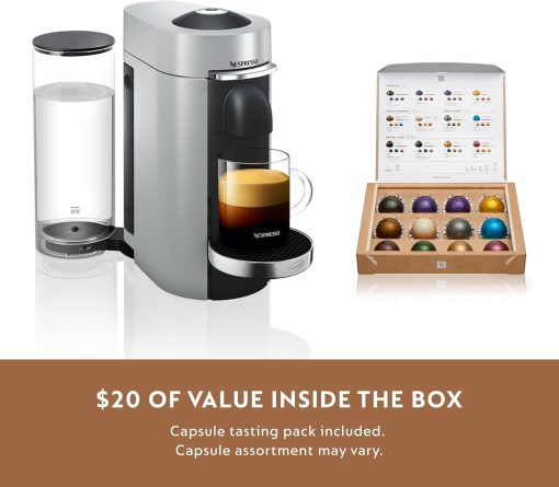 Nespresso Vertuo Plus Coffee and Espresso Maker by De'Longhi, Titan - Image 8